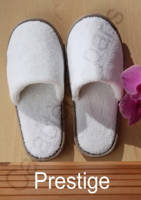 Prestige taupe grau Hotel Slipper Pantofflen